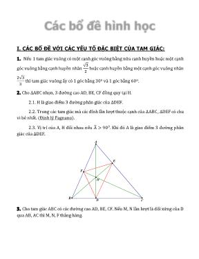 Các bổ đề Hình học